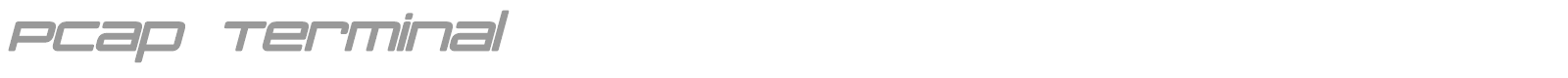 PCap Terminal font preview